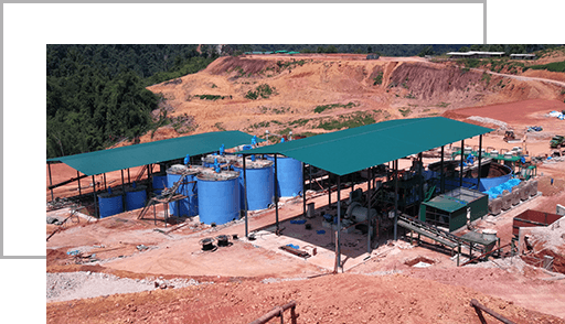 Operação da planta de seleção da mina de ouro de Xinhai